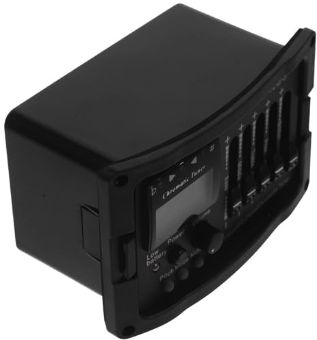 Alasum Preamplificatore per Chitarra Acustica Teq 5 Bande con Controllo Tono Integrato e Accordatore Lcd Nero in Plastica e Metallo per Chitarra Acustica