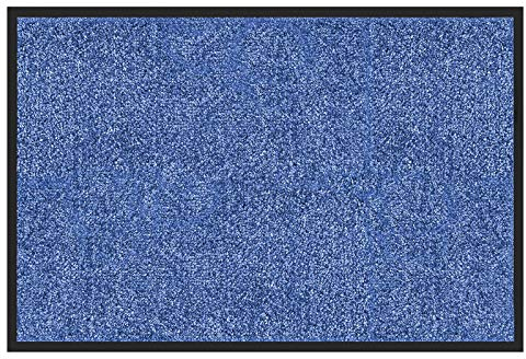 etm Hochwertige Fußmatte | schadstoffgeprüft | bewährte Eingangsmatte in Gewerbe & Haushalt | Schmutzfangmatte mit Top-Reinigungswirkung | Sauberlaufmatte waschbar & rutschfest (200x600 cm, Blau)