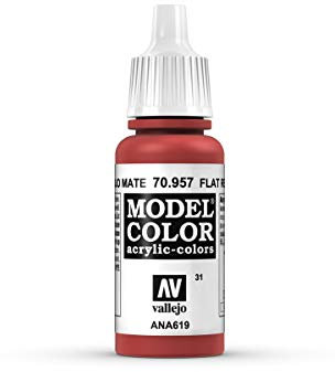 Vallejo Model Color 70957 Flat Red (17ml)