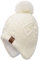 Foruhoo Mädchen Mütze Beanie Hut, Wintermütze für Baby Jungen mit Fleecefutter(Weiß,53cm)