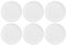 CREAFLOR HOME 6er Set Frühstücksteller, Brotteller MYNTE Pure White weiß D. 19,5cm Ib Laursen