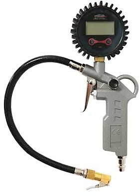 MAUK Digitaler Reifenfüller | Reifenfüllpistole Luftdruckprüfer 0,2-10 bar | Druckluft Reifenfüller mit Digitalanzeige für Auto, Motorrad, Fahrrad, Anhänger