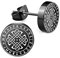 CHICNET Edelstahl Ohrstecker schwarz 8mm 10mm Viking Celtic Nordic Wikinger Norse keltisch Ohr Schmuck Chirurgenstahl Unisex weiß Tribal Männer Damen Herren keltischer Knoten