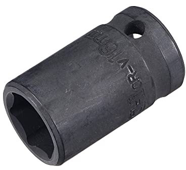sourcing map 1/2 Drive by 16mm 6-Point Impact Socket, CR-V Steel 1.57 Length, Shallow Metric Sizes