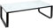 HOME DECO FACTORY Blanco 105x55x32cm Mesa de Centro de Cristal Efecto mármol