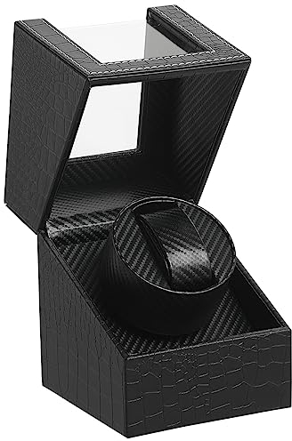 LINGFANSTORE Scatola Carica Orologio Scatola orologio a carica automatica in cuoio con motore silenzioso per orologi da polso
