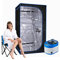 ZONEMEL Sauna de vapor portátil, sauna personal de cuerpo completo para relajación en el hogar, vaporizador de 1500 W, control remoto, temporizador, silla de sauna portátil (31.5 pulgadas de largo x