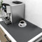 SOSMAR Super Absorbent Dish Drying Mat - 16x24 Inch Counter Protector Mat for Coffee Machine & Sink, Non-Slip Grey