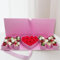 Leerer befüllbarer Kartonbuchstabe Ich liebe dich Geformte Geschenkbox Verpackung von Blumenbonbons (M Heart M, Rosa)