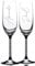 ukgiftstoreonline Personalised Pair of Crystal Filled Champagne Flutes Glasses Prosecco Elements Anniversary Wedding Gift