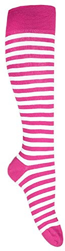 Goldschmidt Ringelstrümpfe | Klassische Ringelsocken für Erwachsene & Kinder | Hohe Qualität mit gekämmter Baumwolle (DE/NL/SE/PL, Numerisch, 35, 38, Regular, Regular, Rosa Weiß)