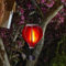 Festive Lights Heißluftballon Solar Outdoor Solarleuchte Heißluftballon rot Glas Effekt Laterne hängend solarbetriebene Laterne rot Solar Gartenleuchten für Außen Gartenbeleuchtung
