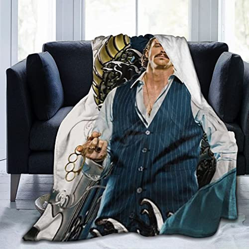 YINGD Aaron Actor Taylor-Johnson - Manta de franela de forro polar, suave y cómoda, cálida manta de aire acondicionado para sofá, cama, oficina, rodillera, cama, coche, campamento, playa, 80 x 60