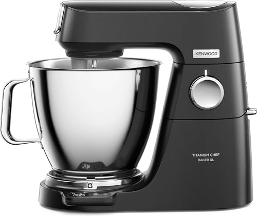 Kenwood Titanium Chef Baker XL - 2 Schalen, 7 Liter & 5 Liter, 1200 W, Schwarz