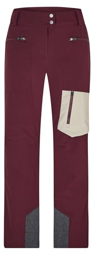 Ziener Damen THOLINE Ski-Hose/Freeride | PFC frei, Wolle, wattiert, Velvet red, 34