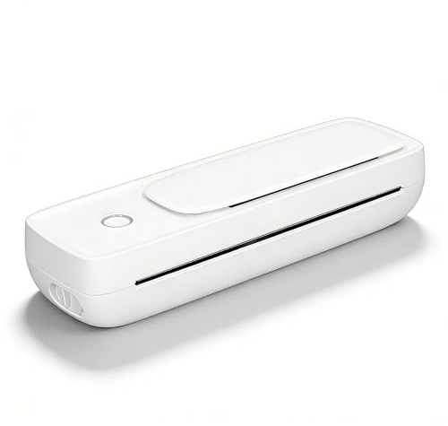 Bewinner Tragbarer Bluetooth-Thermodrucker, Mobiler Bluetooth-Drucker, Unterstützt 57 Mm Bis 216 Mm US-Letter A4 A5 Thermopapier, 203 DPI Tintenloser Thermo-Kompaktdrucker für