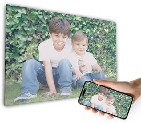 mubusi Cuadro Personalizado con tu Foto - 20 Tamaños Disponibles - 30x21 cm - Foto Lienzo sobre Bastidor de Madera