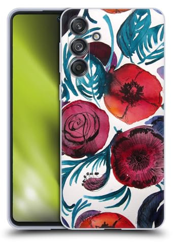 Head Case Designs Offizielle Mai Autumn Violetta Blumiger Garten Soft Gel Handyhülle Hülle kompatibel mit Samsung Galaxy M55 5G