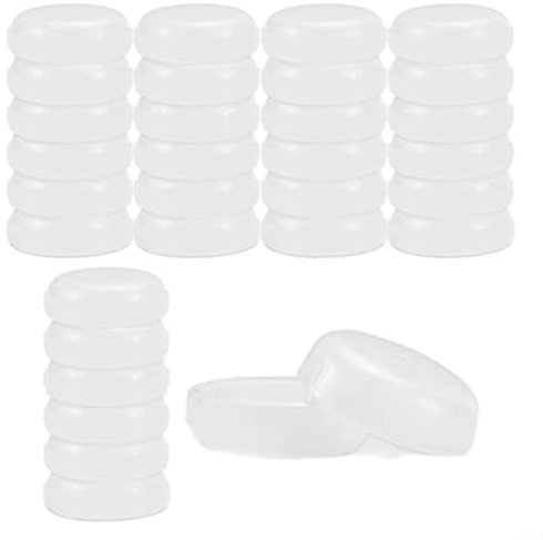 32PK 1-1/2'' Wrought Iron Outdoor Patio Furniture Feet Cap Glides Chair LegFloor, Effective Outdoor Chair Leg Protectors, Prevent Damage And Rust(White)