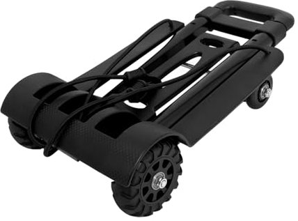 Parliky Zusammenklappbarer Gepäckwagen Kompakter Einkaufswagen Aus Aluminiumlegierung Pp Abs Für Den Täglichen Gebrauch Auf Reisen