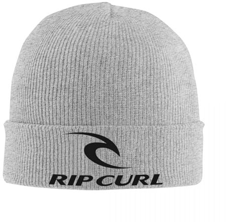 OOOCPUUK Curl Rip Logo Strickmütze für Frauen Männer Skullies Mützen Herbst Hut Acryl Warme Kappe