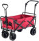 Bollerwagen Handwagen, Outdoor-Klappwagen, Handwagen, Faltbar Mit Bremsen, Outdoor-Garten-Utility-Truck-Camping Gartenwagen Strandwagen(Rood)