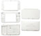 Hzxkqmil Kit Guscio di Ricambio Custodia Faceplate per Nintendo New 3DS XL Console, Copertura Anteriore e Posteriore Piastra Bottoni Coperchio della Batteria Accessori per New 3DSXL (Bianco)