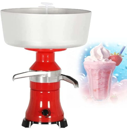 DPLXQPP Centrifuga per Burro Professionale,Schiumatoio per Latte,Converte Il Latte Crudo in Panna E Latte Scremato,80 L/H,220 V