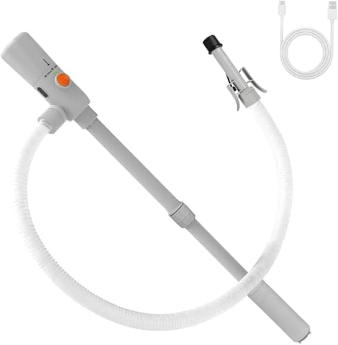 Benzinpumpe für Kanister, Doppelte Stromversorgung (USB-C/AA), 3.2 GPM