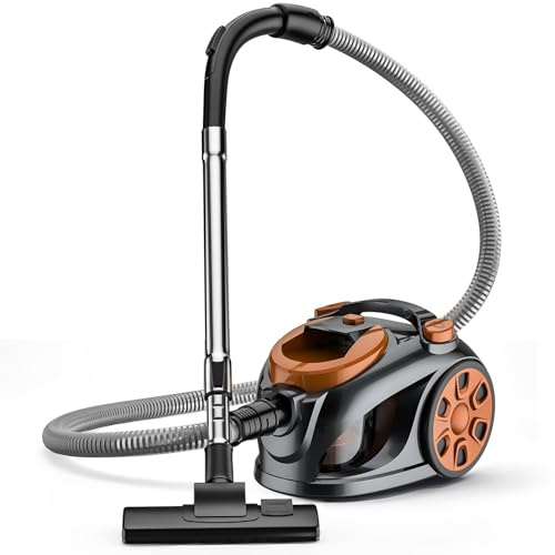 Beutelloser Staubsauger 3300W mit HEPA Filter – 3L Staubsackfrei, 5m Kabel, Leiser Betrieb für Teppiche & Hartböden, Ideal für Haustierhaare, Allergiker & Haushalte (Inkl. Mehrzweckdüsen) (3L B)