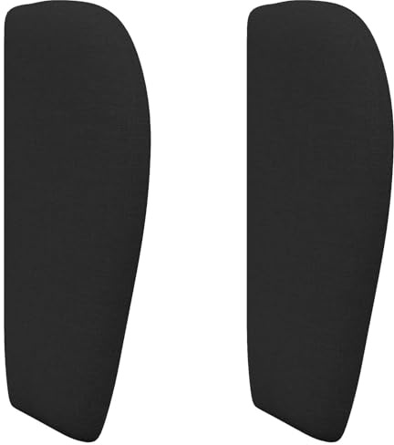 vidaXL Kopfteil Ohr Schwarz 40 x 23 x 6 cm Stoff,