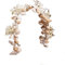 Dayiss Braut Haarschmuck Handarbeit mit Perlen Muscheln Ktistall Hochzeit Rhinestone Brautschmuck (Weiß)