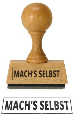 trendaffe Mach's Selbst Holzstempel - Mach es Selbst Bürostempel