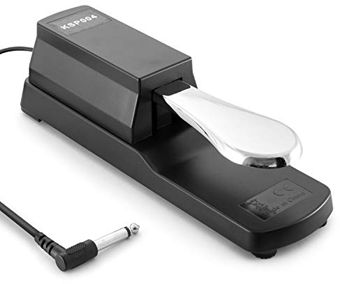 Tiger Universal Sustain Pedal – Piano Style Action for Keyboards, Digital Pianos and Synths