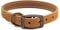 Ancol Timberwolf Premium Leather Dog Collar - Comfortable Durable Pet Training Accessory - Mustard Bridle Leather - Soft Supple Waterproof Treated - 35-43cm Size 4