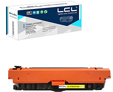 LCL Remanufactured Tonerkartusche 508X 508A CF362A CF362X 9500 Seiten (Gelb) für HP Laserjet M552dn M577c M553dn M553n M553x M577Z