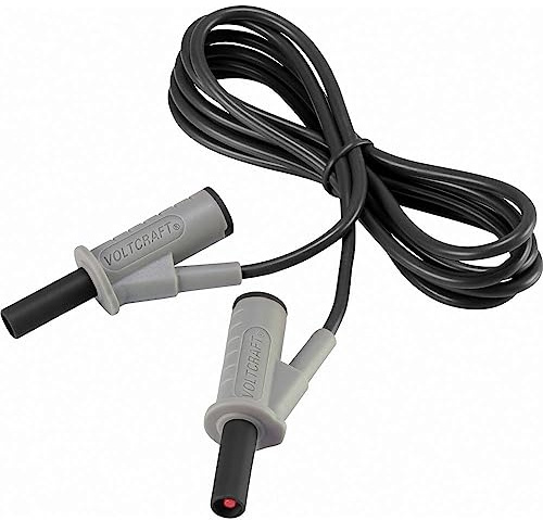 Voltcraft MSB-501 Sicherheits-Messleitung Lamellenstecker 4 mm Lamellenstecker 4 mm 1.50 m Schwarz 1 St.
