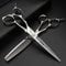 6-Zoll Linkshänder Schere Set, professionelle Linkshänder Schere, Edelstahl scharfe Haarschneider, Friseur spezifische Schere (6 Zoll -2Stück)