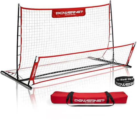 PowerNet Fast Pass Rebounder Soccer Trainer 1,8 x 1,2 m | Arbeit an Volleys, Passen, First Touch, Fallen | Verbessert Passing und Empfang | Doppelseitige Solo oder Teamtraining