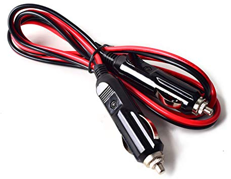 Auto Cigarette Lighter Plug Male to Male Car Heavy Duty Cigar Lighter Charger Extension Cable 15A Fuse Protection on Plugs Battery Charger Cord 16 AWG Copper Wire 5FT/1.5M