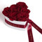 ROSEMARIE SCHULZ Heidelberg Infinity Rosenbox in Herzform mit WUNSCHTEXT personalisiert und konservierte Rosen als Liebesbeweis Geschenk für Frauen (Wunschtext, Burgundy)