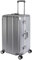 Travelhouse London XL Koffer Sport · Aluminium Rahmen & Polycarbonat Hartschale · 2X TSA Zahlenschloss · 4X 360° Doppelrollen · 43x36x76cm · Vol. 115L · Farbe: Silber