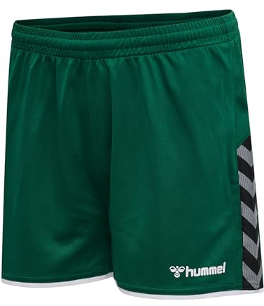 hummel Damen Authentic Poly Shorts Damen, Evergreen, XL