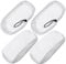 Deals2u365 Steam Mop Pads For Morphy Richards 9 in 1, 2 in 1, 70495 720020 Cleaner Main Floor Cleaning Cloths Pack of 4 (White)