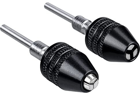 Bestgel Mini Mandrino 3-Jaw Keyless Gambo Rotondo 0.3-3.4 mm Trapano Mandrino Accessori per Elettroutensili Adattatore per Trapano a 3 Ganasce