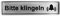 BIKE-label 3D Aufkleber Alu Optik Hinweisschild Bitte Klingeln Türschild 65 x 16 mm 900067VA