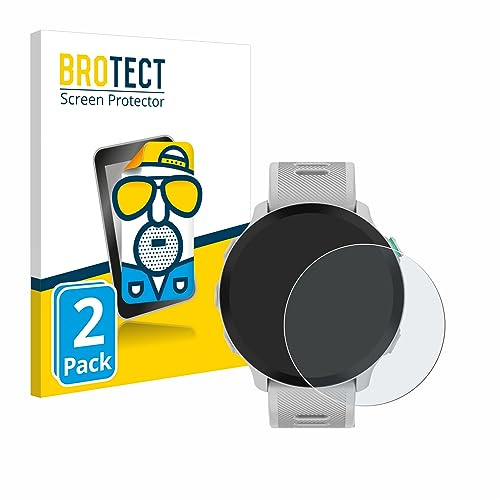 BROTECT Entspiegelungs-Schutzfolie für Garmin Forerunner 55 (2 Stück) Matte Displayschutz-Folie, Anti-Reflex, Anti-Fingerprint