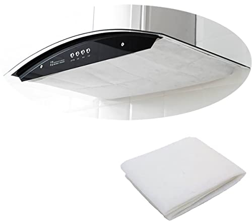 Cooker Hood Grease Filter Sheet Universal Replacement Cut to Size Flat Dust or Oil Odour Filters Kitchen Extractor Fan Vent Individually Adjustable Paper-57x47cm