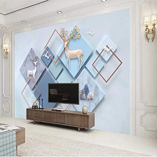 Fond de style simple peinture murale film et télévision papier peint papier peint géométrique salon 5d stéréo bosse 8d revêtement mural-350cmx245cm
