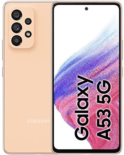Samsung Galaxy A53 5G Handy SIM Free Android Smartphone 128GB Peach